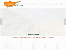 Tablet Screenshot of paphosweine.ch